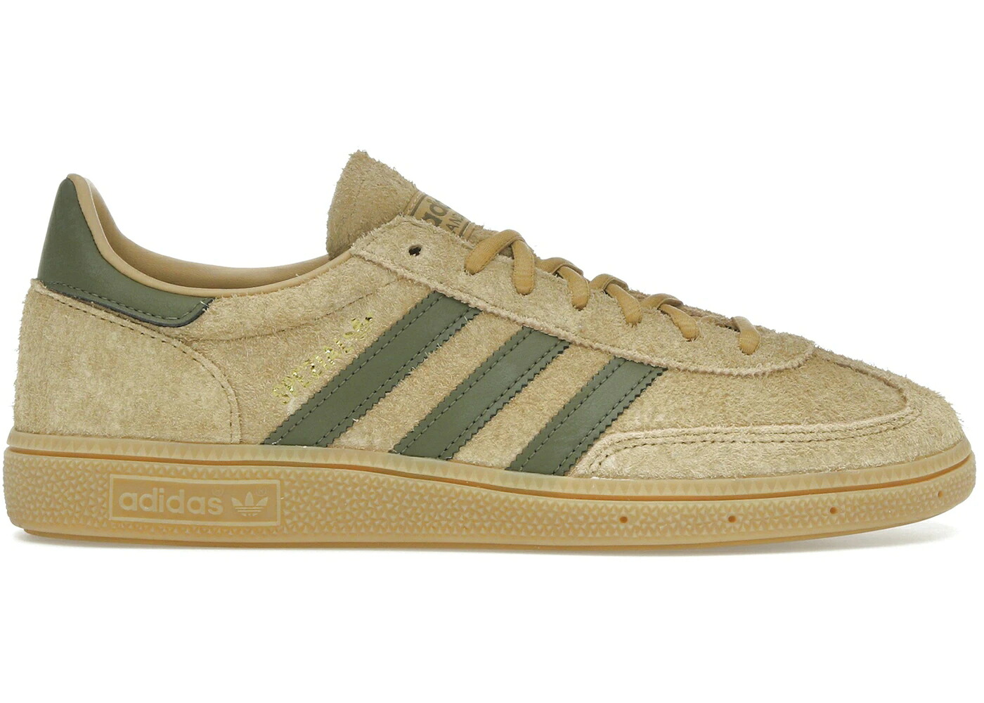アディダス ハンドボール スペシアル ベージュ オリーブ スニーカー メンズ ADIDAS HANDBALL SPEZIAL GOLDEN BEIGE FOCUS OLIVE / GOLDEN BEIGE FOCUS OLIVE GUM 靴-スニーカー-メンズ靴