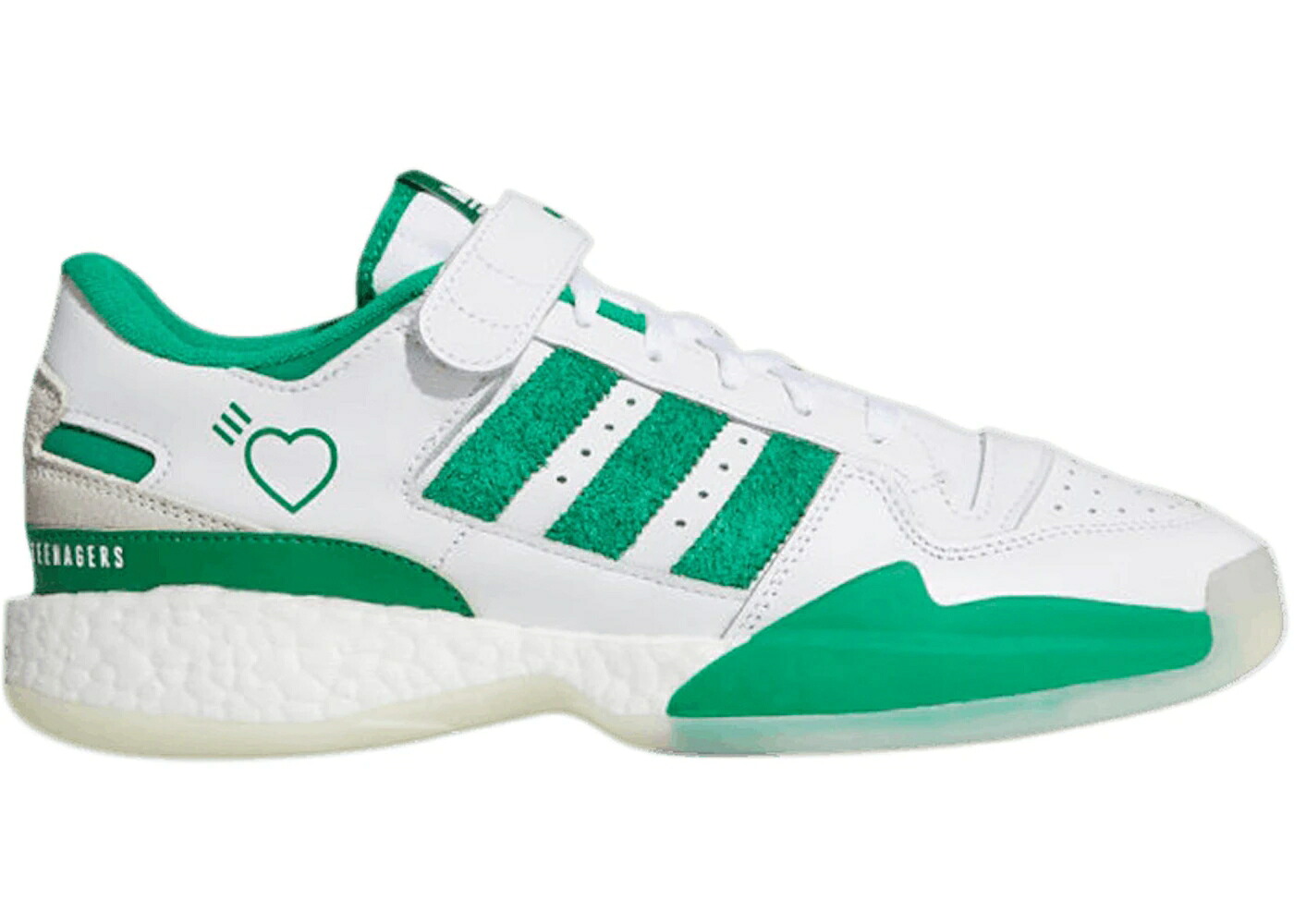 アディダス 討論会 ブースト 緑 緑であること 白いこと 白いこと スニーカー メンズ ADIDAS FORUM BOOST LOW HUMAN MADE GREEN / CLOUD WHITE GREEN OFF WHITE