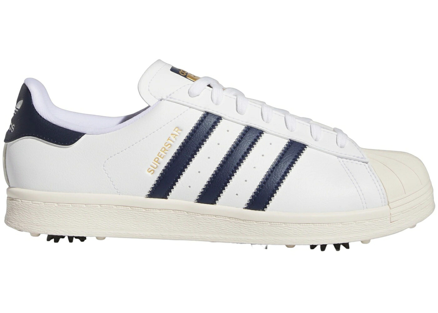 アディダス スーパースター ゴルフ 白色 ホワイト 紺色 ネイビー スニーカー メンズ ADIDAS SUPERSTAR GOLF CLOUD WHITE COLLEGIATE NAVY OFF / CLOUD WHITE COLLEGIATE NAVY OFF