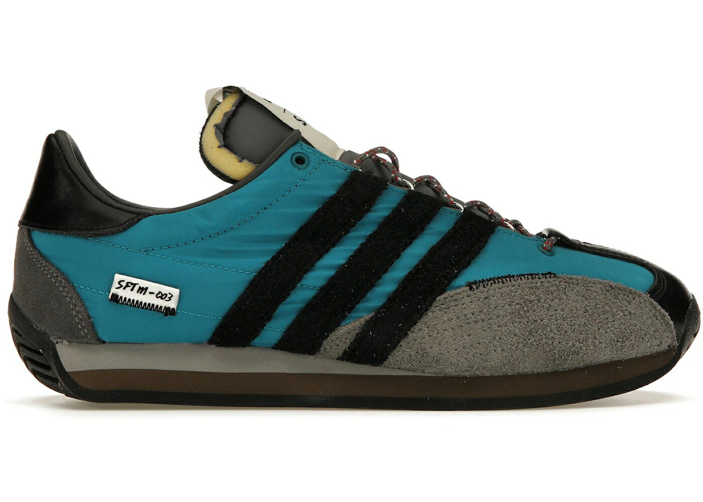 アディダス カントリー コア 黒色 ブラック スニーカー メンズ ADIDAS COUNTRY OG LOW SONG FOR THE MUTE ACTIVE TEAL / ACTIVE TEAL CORE BLACK ASH