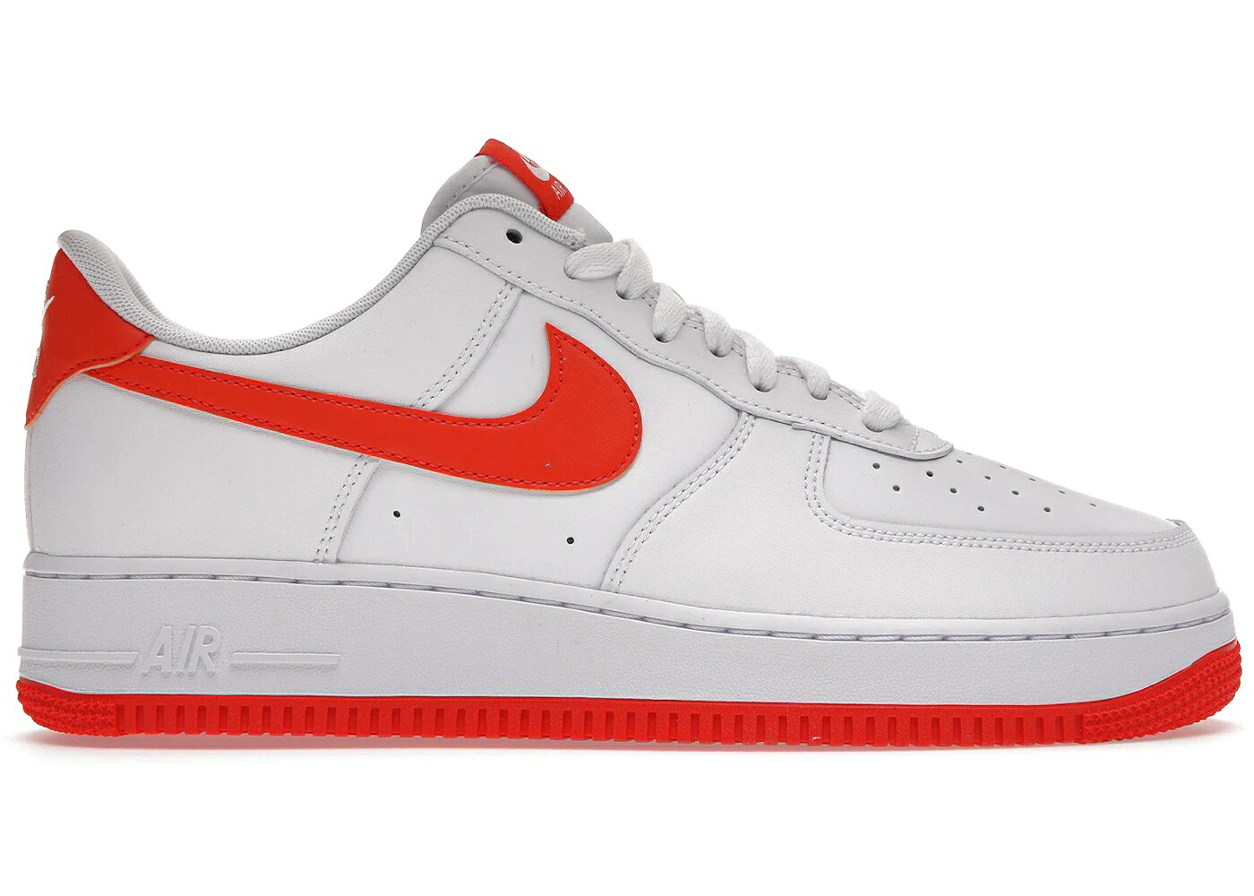 ナイキ 白いこと 白いこと 橙 オレンジ色 空軍 スニーカー メンズ NIKE AIR FORCE 1 LOW WHITE ORANGE (2021) / WHITE ORANGE
