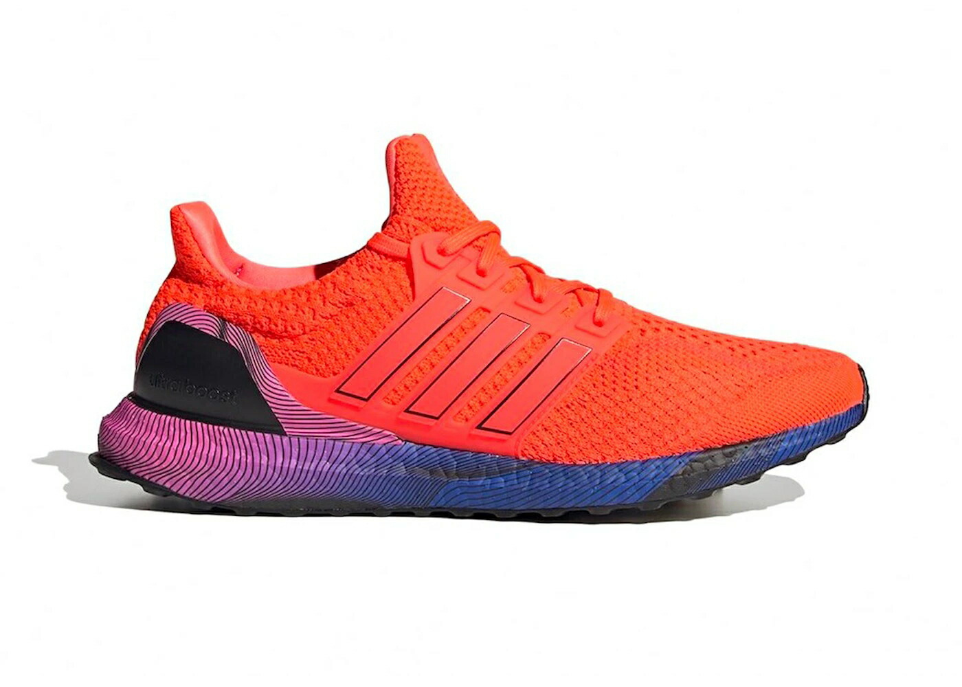 アディダス ウルトラ ブースト 赤 レッド ウルトラブースト 5.0 スニーカー メンズ ADIDAS ULTRA BOOST DNA TOPOGRAPHY / SOLAR RED MULTICOLOR