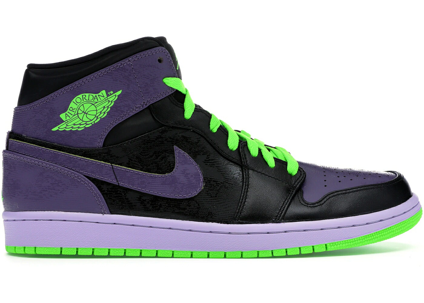 ナイキ ジョーダン ナイト 黒色 ブラック 緑 グリーン スニーカー メンズ JORDAN 1 RETRO NIGHT VISION JOKER / BLACK ELECTRIC GREEN CANYON