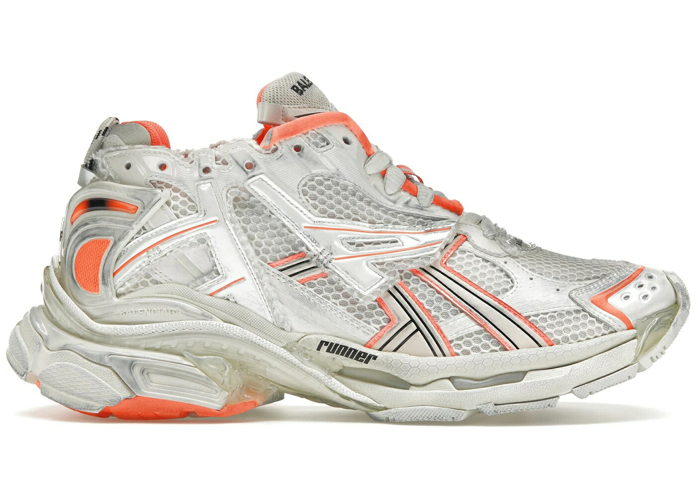 バレンシアガ トレーナー 橙 オレンジ 白色 ホワイト 黒色 ブラック スニーカー メンズ BALENCIAGA RUNNER TRAINER FLUO ORANGE / FLUO ORANGE WHITE BLACK