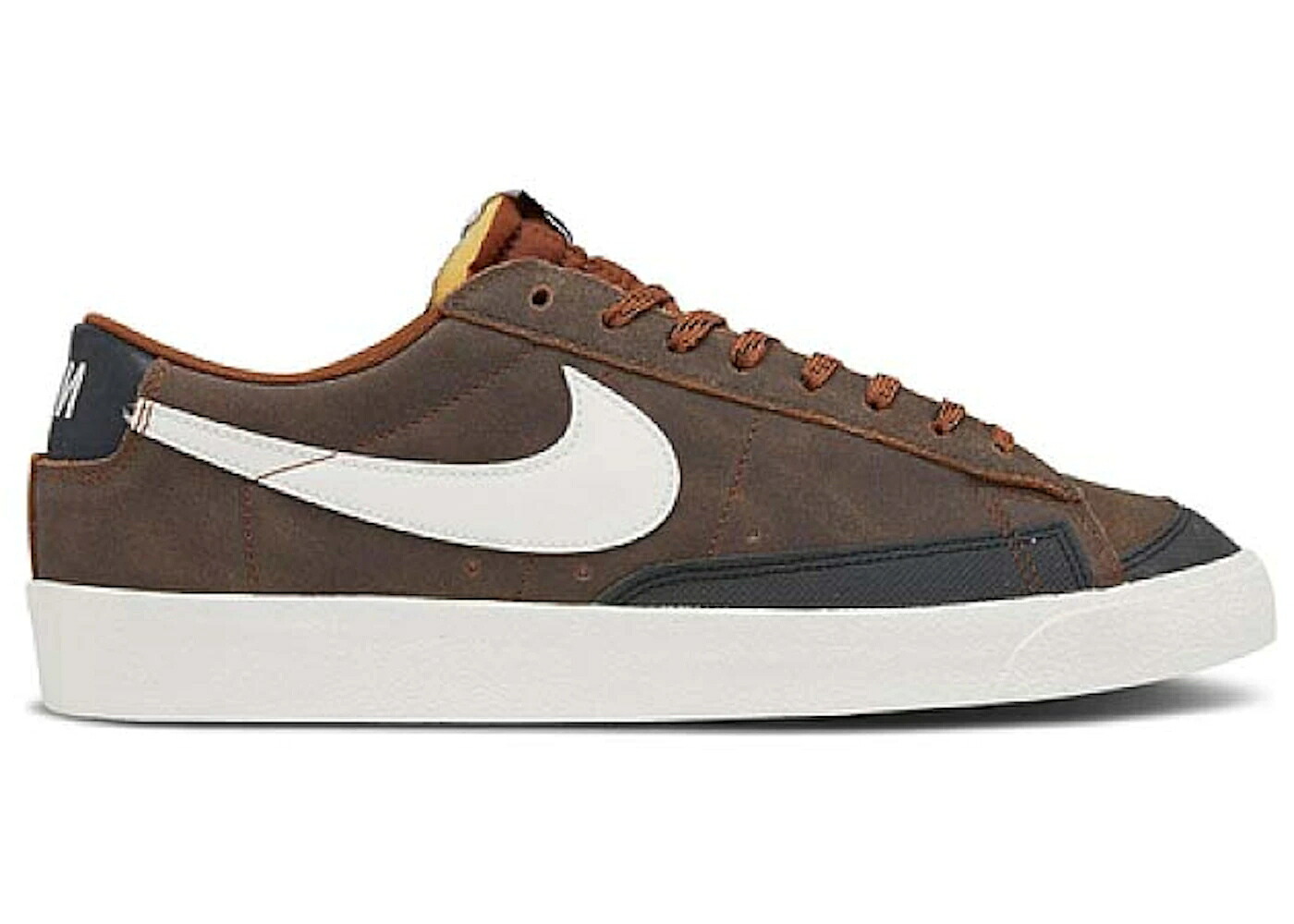 ナイキ ブレイザー 割り増し金 ビンテージ ヴィンテージ 生新しい アルファ 橙 オレンジ色 スニーカー メンズ NIKE BLAZER LOW 77 PREMIUM VINTAGE CERTIFIED FRESH / PECAN SAIL OFF NOIR ALPHA ORANGE