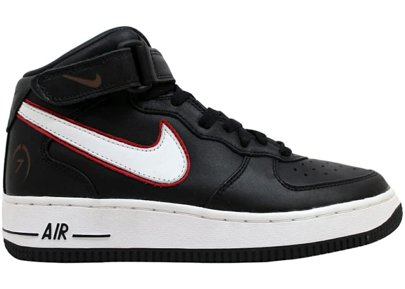 ナイキ ミッド 黒いこと 黒いこと 白いこと 白いこと 赤 赤いこと 空軍 スニーカー メンズ NIKE AIR FORCE 1 MID LIMITED MICHAEL VICK / BLACK WHITE VARSITY RED スニーカー-メンズ靴