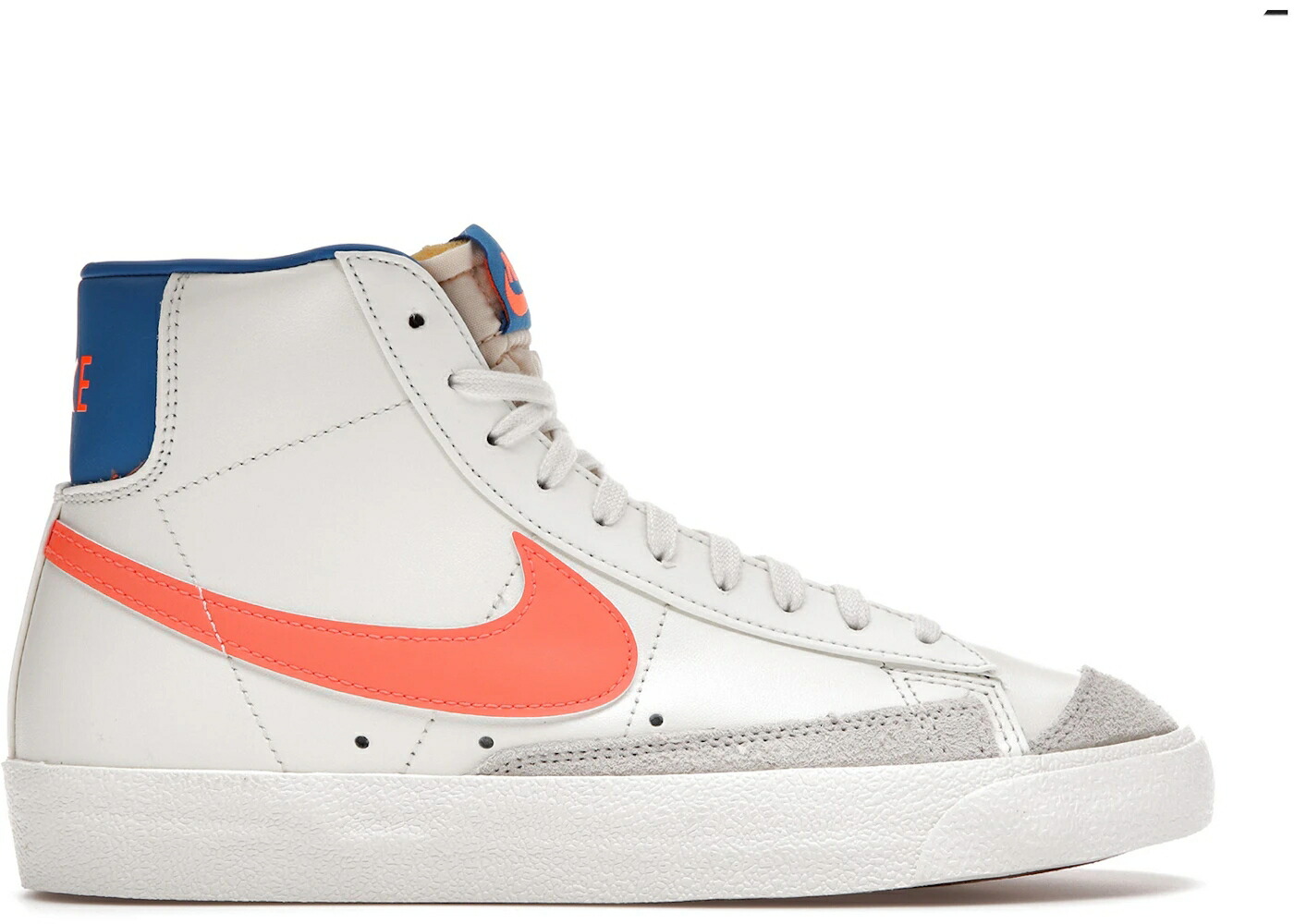 ナイキ ブレイザー ミッド 橙 オレンジ色 青碧 青碧 WOMEN\u0027S スニーカー レディース NIKE BLAZER MID 77 SAIL TOTAL ORANGE (WOMEN\u0027S) / SAIL LIGHT PHOTO BLUE GUM MEDIUM