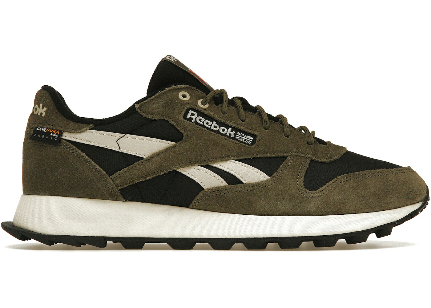 リーボック クラシック レザー 黒色 ブラック アーミー 緑 グリーン コア スニーカー メンズ REEBOK CLASSIC LEATHER CORDURA BLACK ARMY GREEN / CORE BLACK ARMY GREEN STUCCO