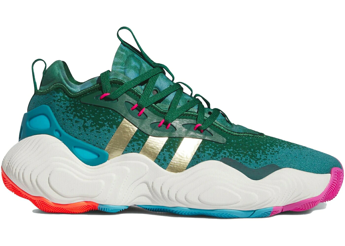 アディダス 野球クラブ 緑 緑であること ゴールド スニーカー メンズ ADIDAS TRAE YOUNG 3 96 OLYMPICS / TEAM DARK GREEN GOLD METALLIC メンズ靴-スニーカー-靴