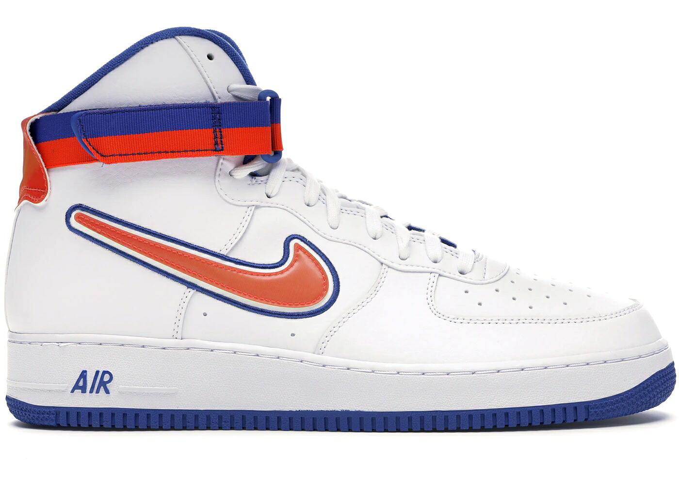 ナイキ ハイ 白色 ホワイト チーム 橙 オレンジ ゲーム エアフォース ゲームロイヤル 青 ブルー スニーカー メンズ NIKE AIR FORCE 1 HIGH SPORT NBA WHITE TEAM ORANGE GAME ROYAL / WHITE TEAM ORANGE GAME ROYAL｜スニケス