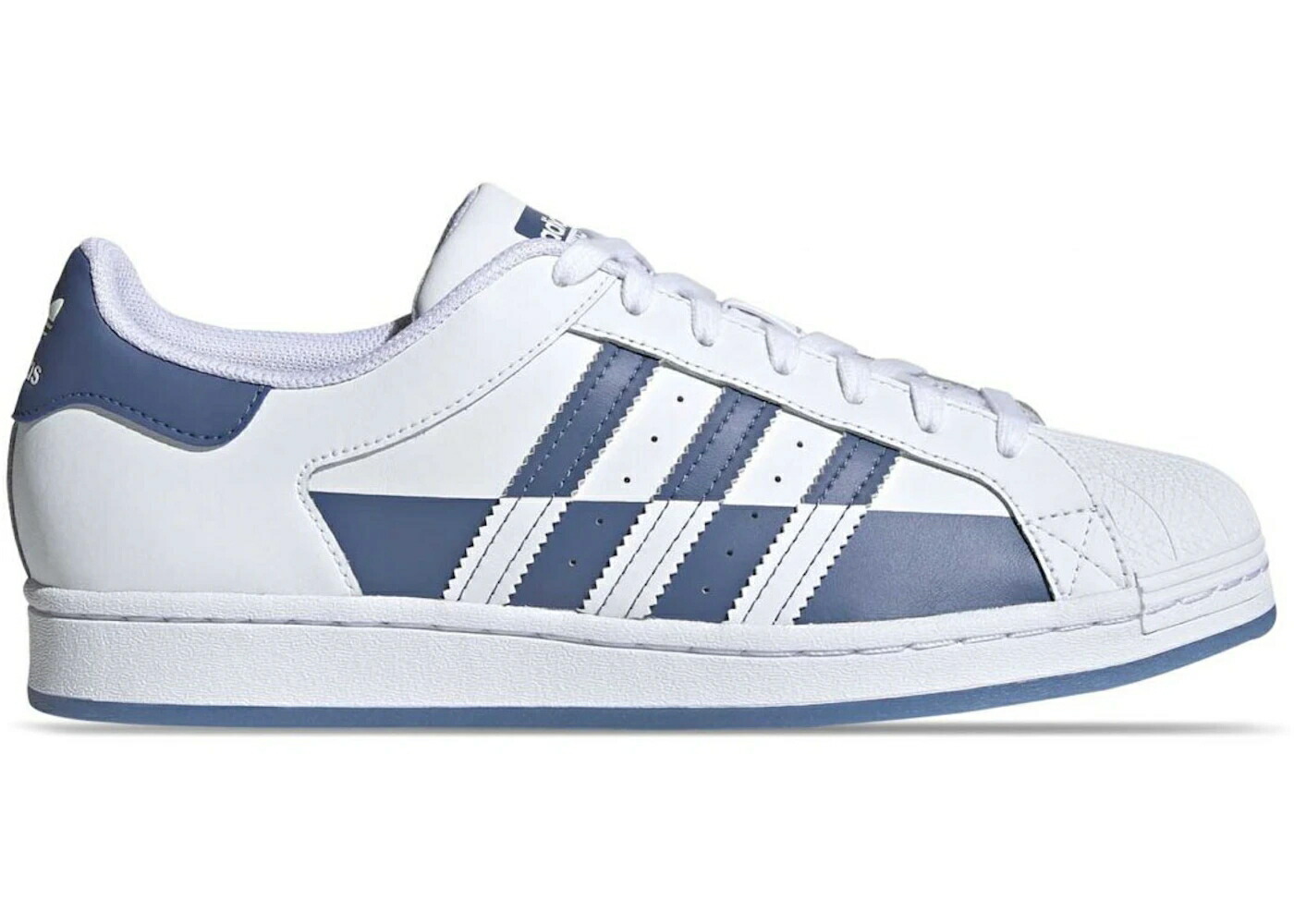 アディダス はやりっ児 労働者の一団 青み 青色 白いこと 白いこと スニーカー メンズ ADIDAS SUPERSTAR CREW BLUE CLOUD WHITE / CLOUD WHITE CREW BLUE CLOUD