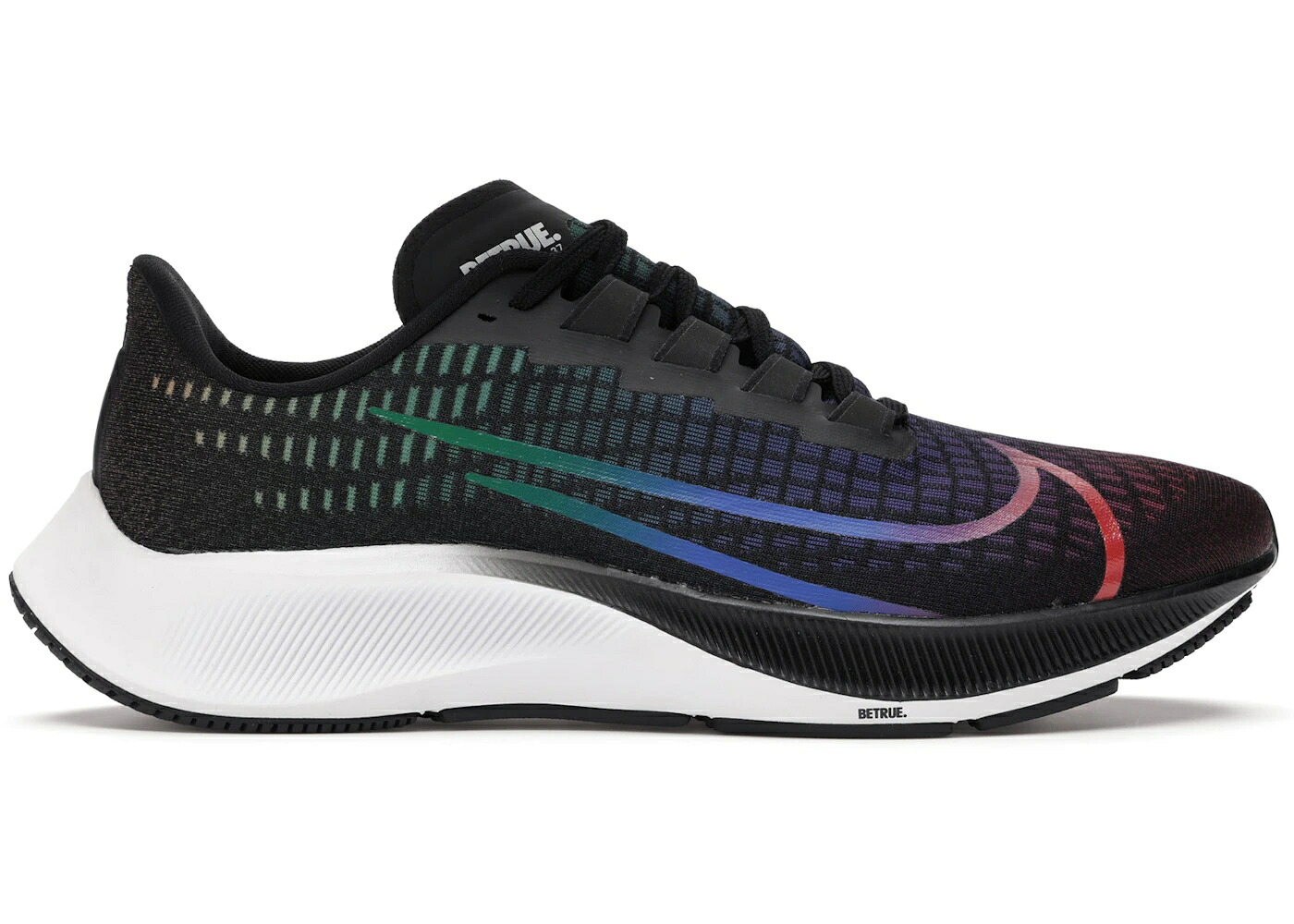 ナイキ 望遠レンズ ペガサス 黒いこと 黒いこと 白いこと 白いこと 望遠レンズペガサス スニーカー メンズ NIKE AIR ZOOM PEGASUS 37 BETRUE (2020) / BLACK MULTI COLOR WHITE