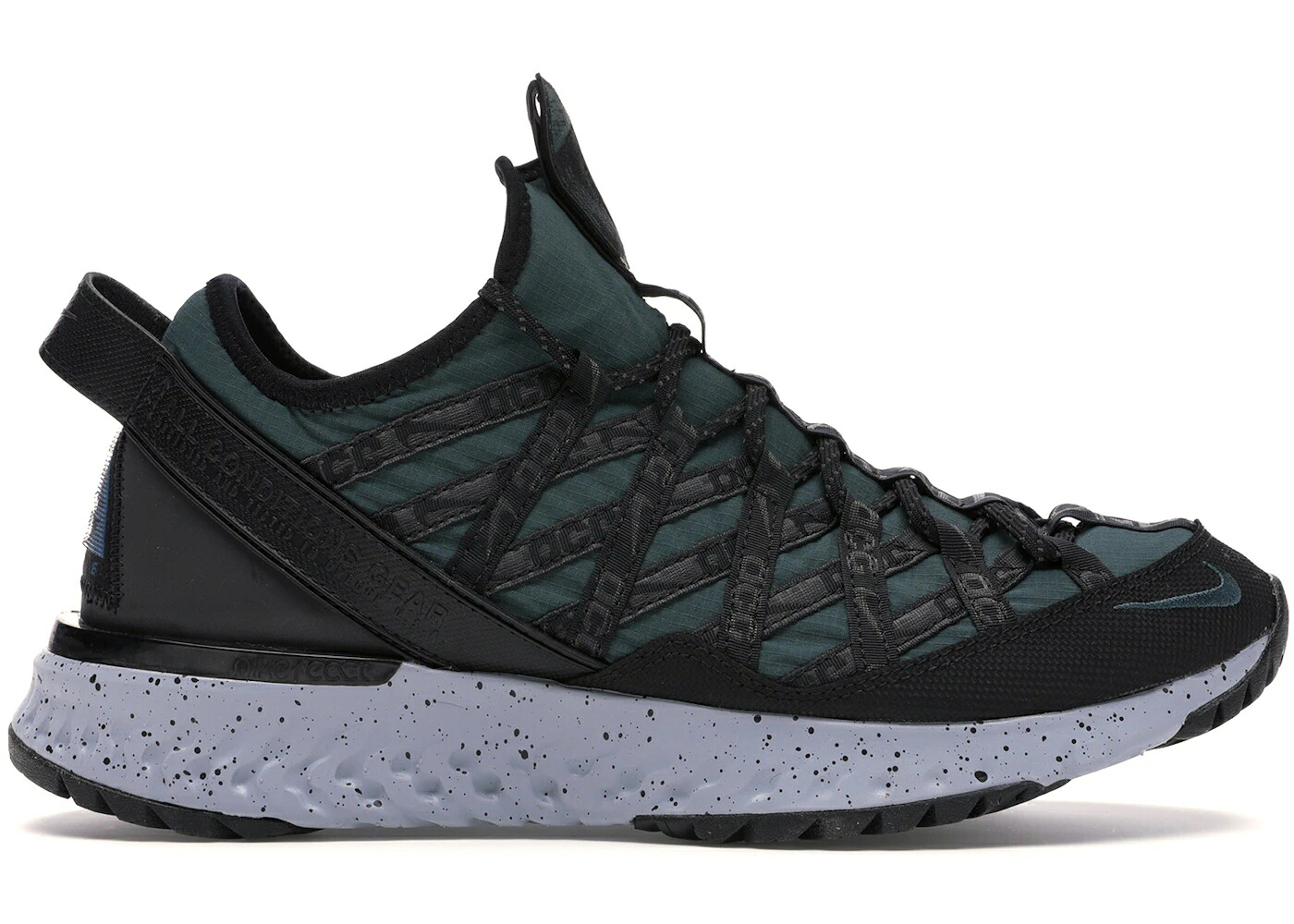 ナイキ リアクト ディープ 黒いこと 黒いこと 薄墨色 薄墨色 スニーカー メンズ NIKE ACG REACT TERRA GOBE DEEP JUNGLE / DEEP JUNGLE BLACK WOLF GREY