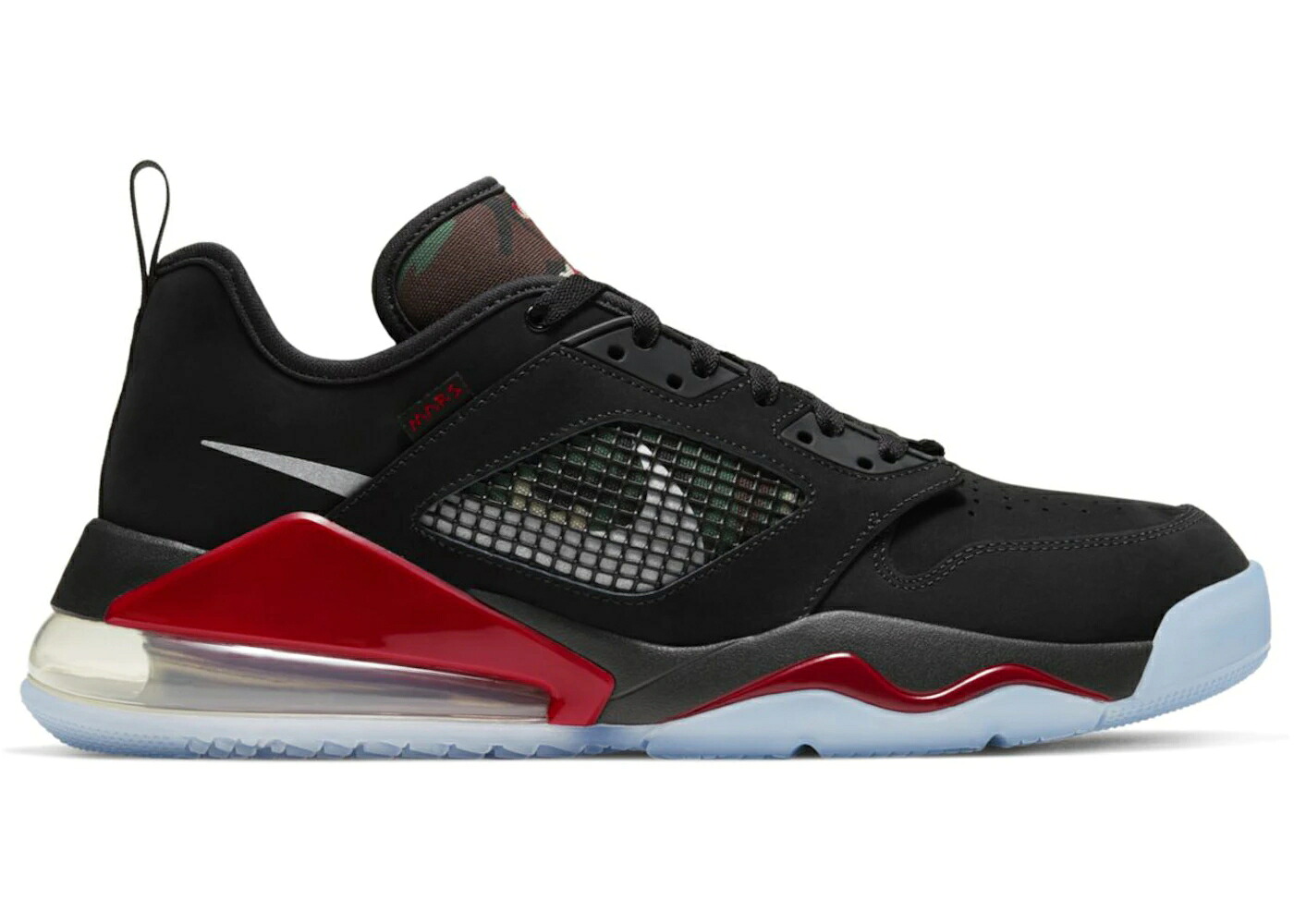 ナイキ ジョーダン 家鴨柄 黒いこと 黒いこと 赤 赤いこと スニーカー メンズ JORDAN MARS 270 LOW CAMO / BLACK RED CAMO