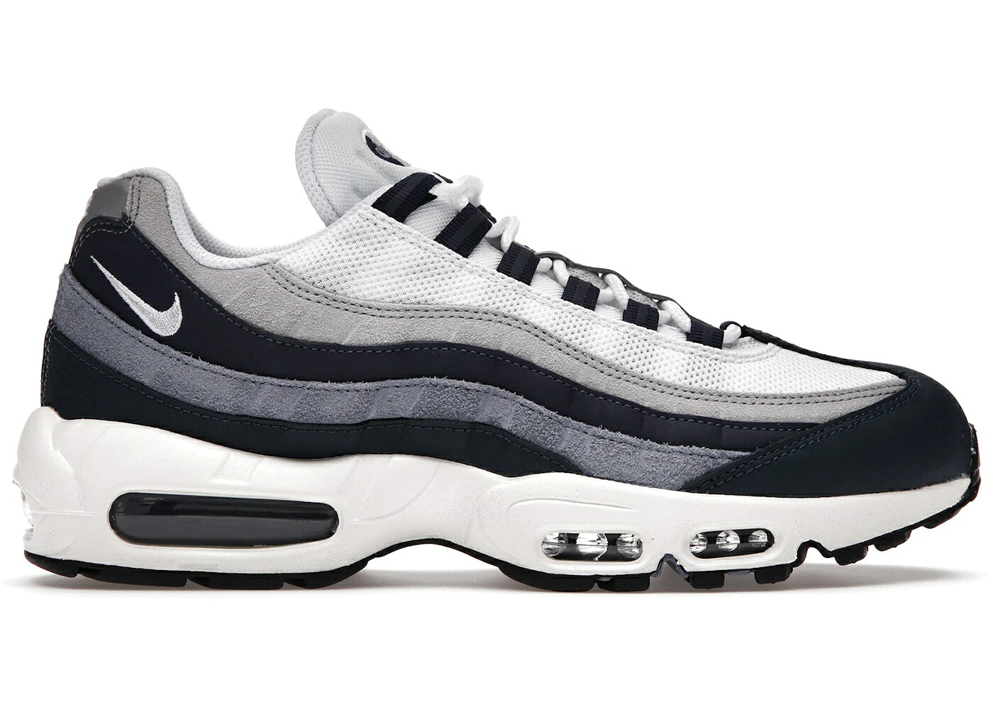 ナイキ マックス 紺色 ネイビー 灰色 グレー 白色 ホワイト エアマックス スニーカー メンズ NIKE AIR MAX 95 NAVY GREY WHITE / NAVY LIGHT GRAPHITE MEDIUM GREY 45,840円