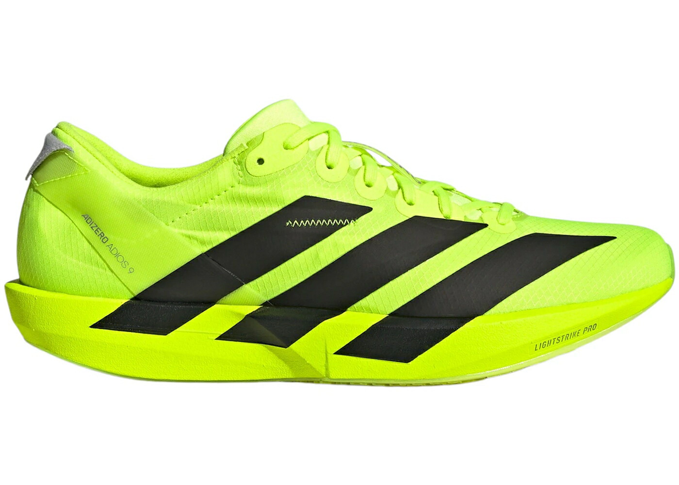 アディダス アディゼロ アディオス コア 黒色 ブラック 銀色 シルバー WOMEN'S スニーカー レディース ADIDAS ADIZERO ADIOS 9 LUCID LEMON CORE BLACK HALO SILVER (WOMEN'S) / LUCID LEMON CORE BLACK HALO
