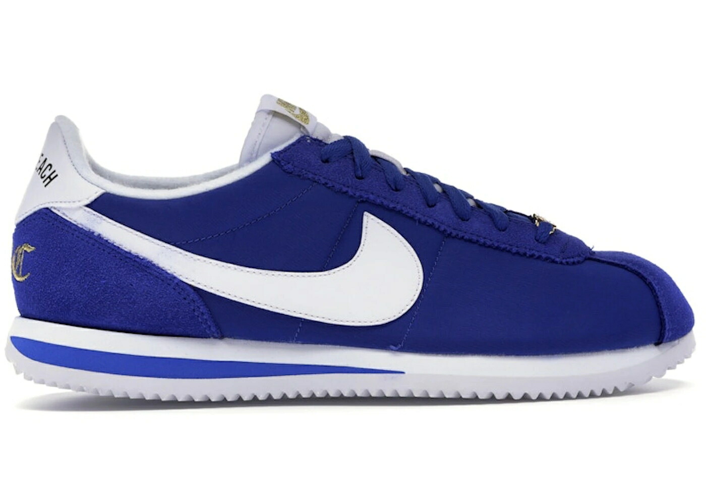 ナイキ コルテッツ ナイロン 白いこと 白いこと ゴールド スニーカー メンズ NIKE CORTEZ ベーシック NYLON LONG BEACH / OLD ROYAL WHITE METALLIC GOLD