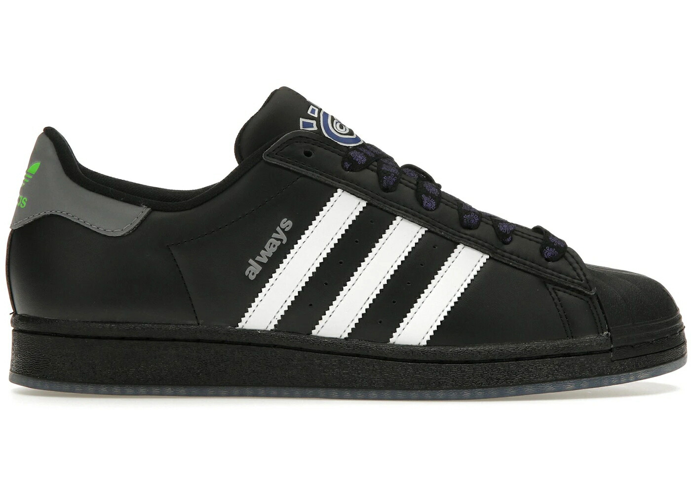 アディダス スーパースター コア 黒色 ブラック 白色 ホワイト 灰色 グレー スニーカー メンズ ADIDAS SUPERSTAR ADV ALWAYS CORE BLACK / CORE BLACK CLOUD WHITE GREY