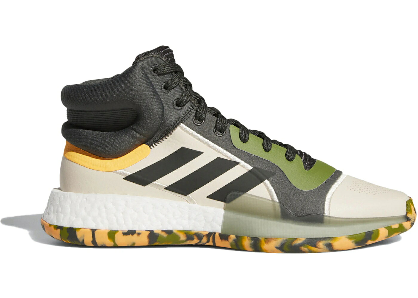 アディダス ブースト 間鴨柄 言い伝え スニーカー メンズ ADIDAS MARQUEE BOOST CAMO SOLE / LEGEND EARTH LEGEND EARTH LINEN