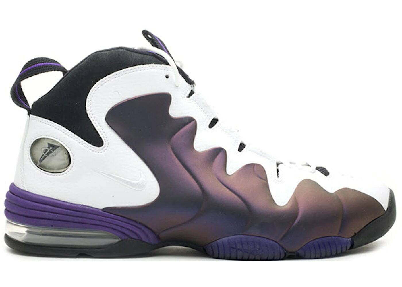 ナイキ ペニー 白色 ホワイト 黒色 ブラック エアペニー スニーカー メンズ NIKE AIR PENNY III EGGPLANT (2010) / WHITE EGGPLANT BLACK