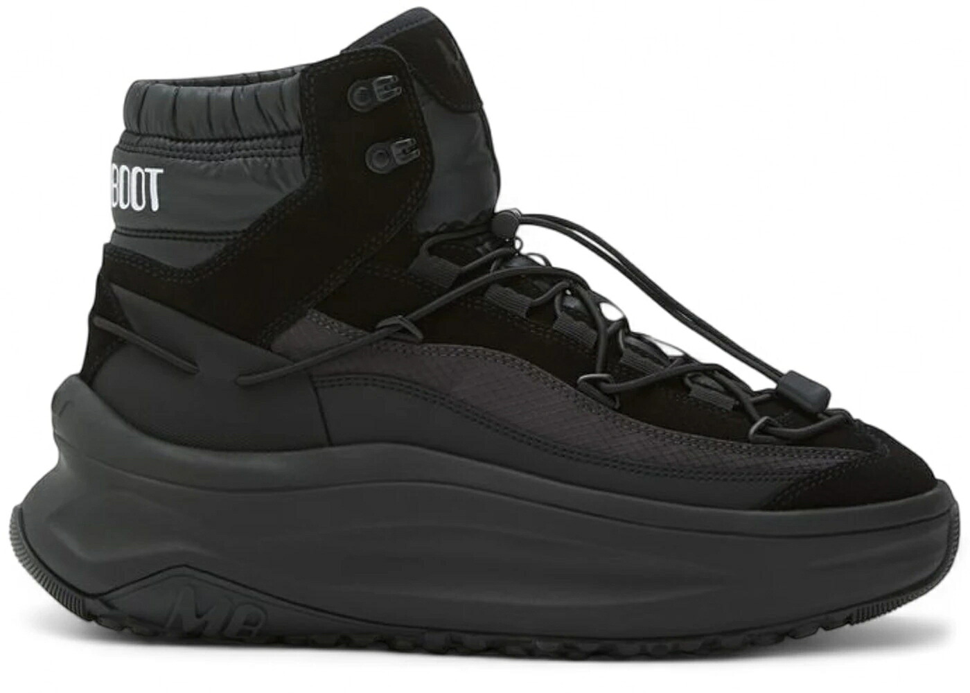 ムーンブーツ ブーツ ミッド 黒色 ブラック スニーカー メンズ MOON BOOT MOON BOOT MOON247 XLACE MID BLACK /｜スニケス