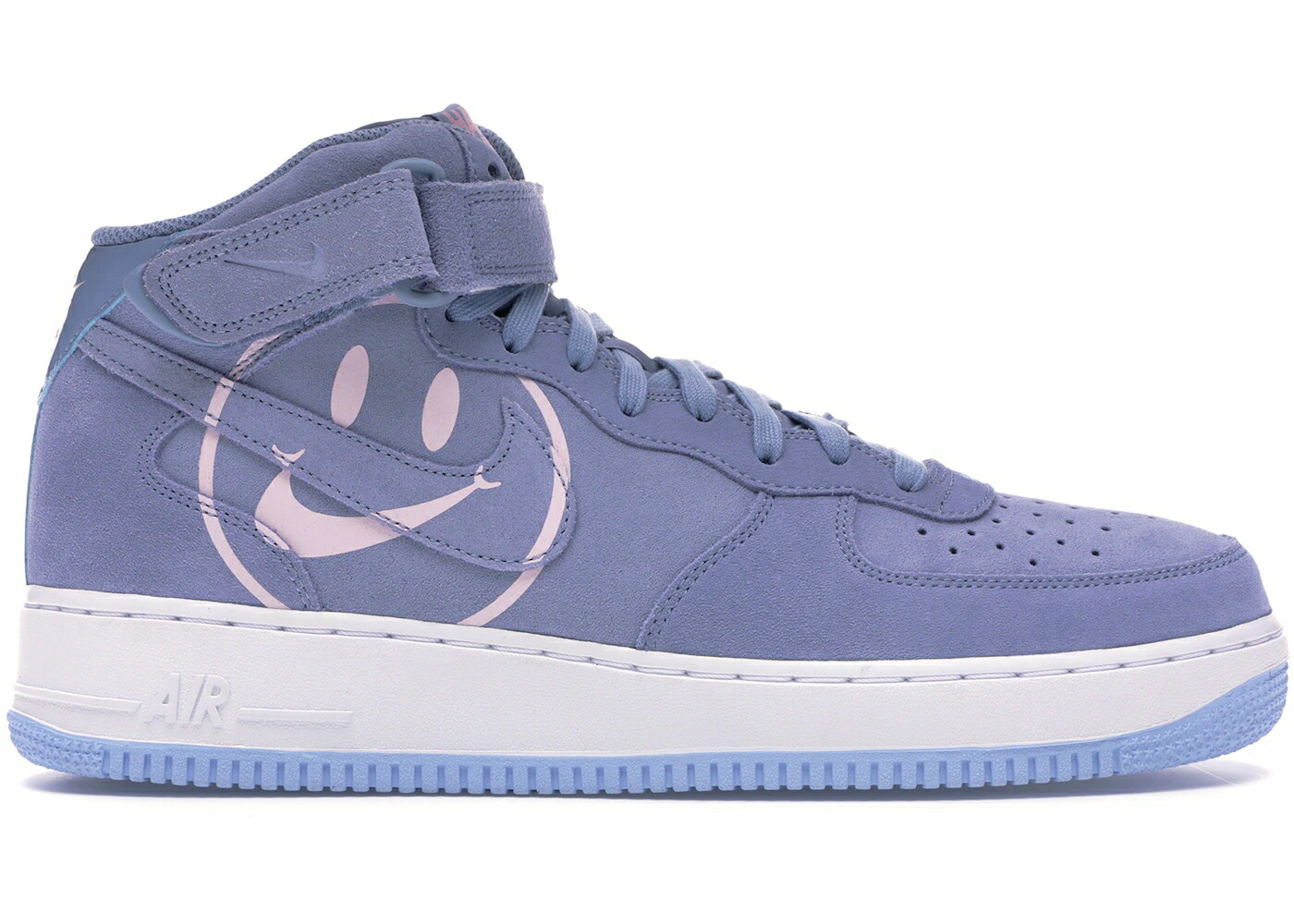 ナイキ ミッド 藍色 インディゴ サクラ色 白いこと 白いこと 空軍 スニーカー メンズ NIKE AIR FORCE 1 MID HAVE A DAY INDIGO FOG / INDIGO FOG PINK FOAM WHITE