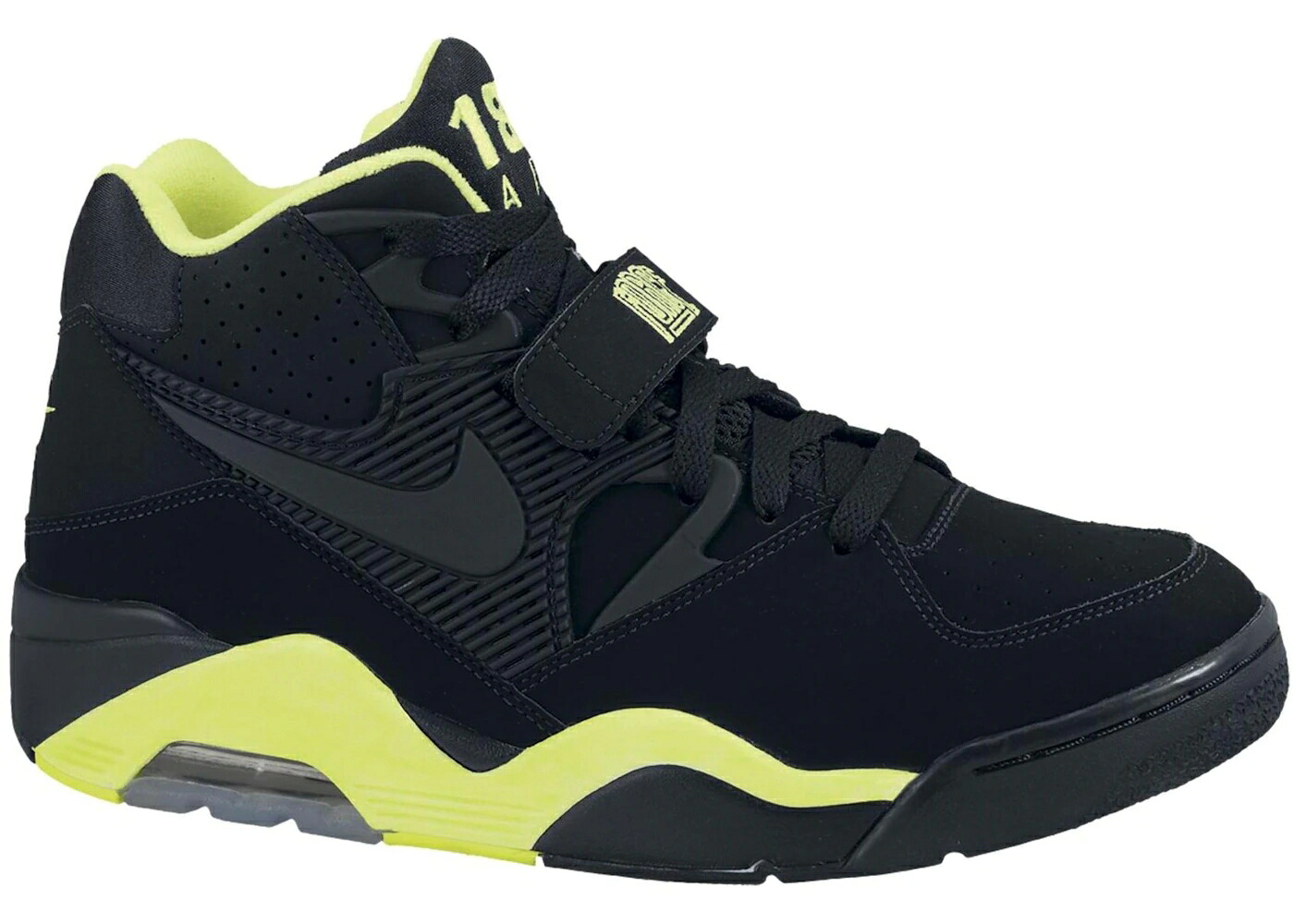 ナイキ 黒いこと 黒いこと 空軍 スニーカー メンズ NIKE AIR FORCE 180 BLACK VOLT / BLACK BLACK VOLT