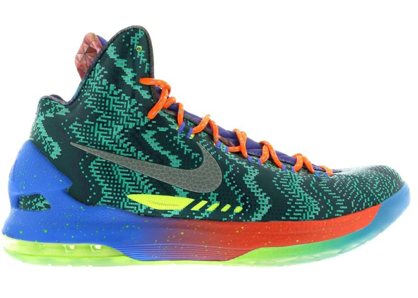 ナイキ 橙 オレンジ色 スニーカー メンズ NIKE KD 5 WHAT THE / OBSIDIAN TOTAL ORANGE REFLECTIVE