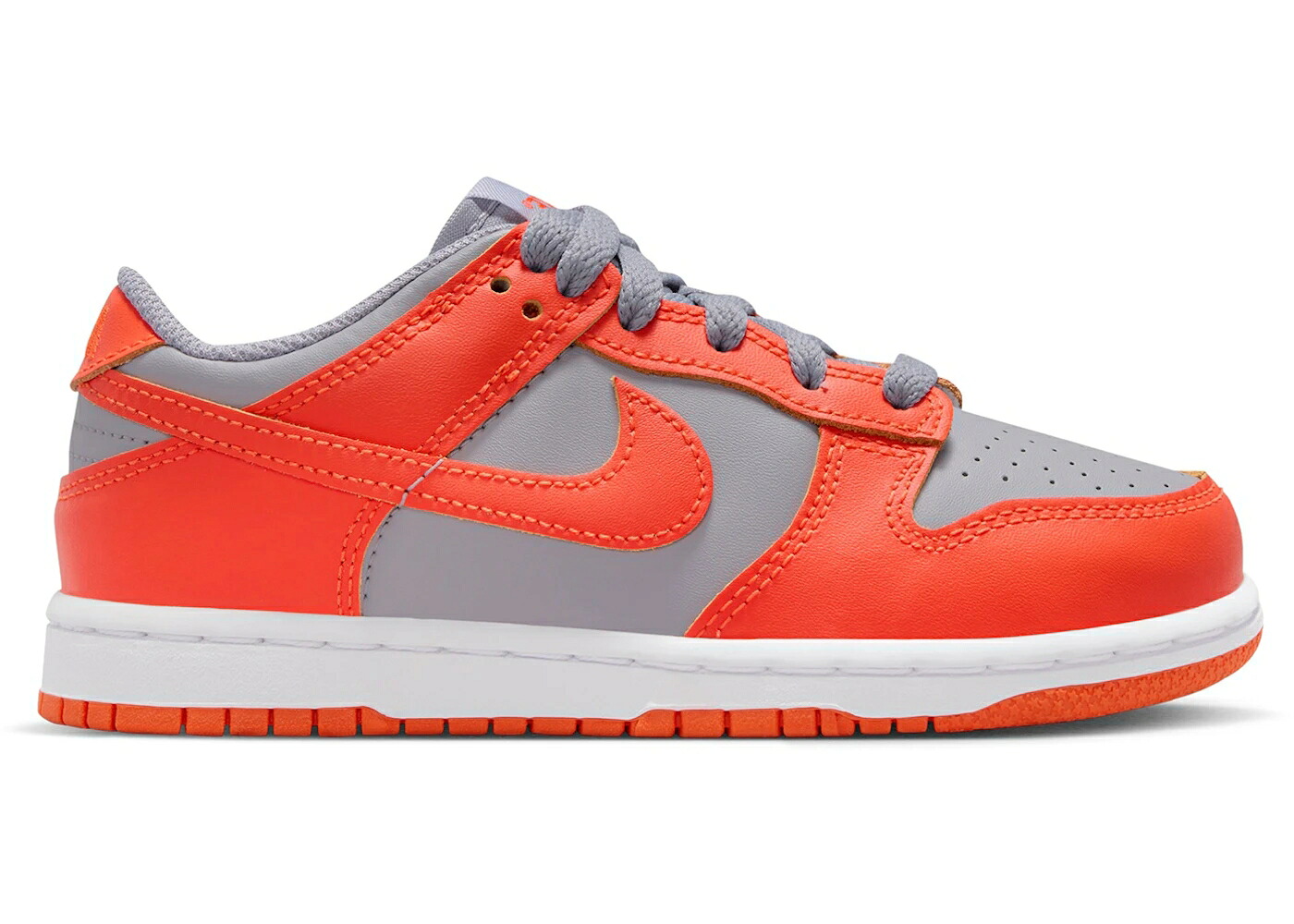 ナイキ ダンク 灰色 シメント グレー チーム 橙 オレンジ 白色 ホワイト ダンクロー ジュニア キッズ NIKE DUNK LOW CEMENT GREY TEAM ORANGE (PS) / CEMENT GREY TEAM ORANGE WHITE ベビー マタニティ スニー｜スニケス 23,625円