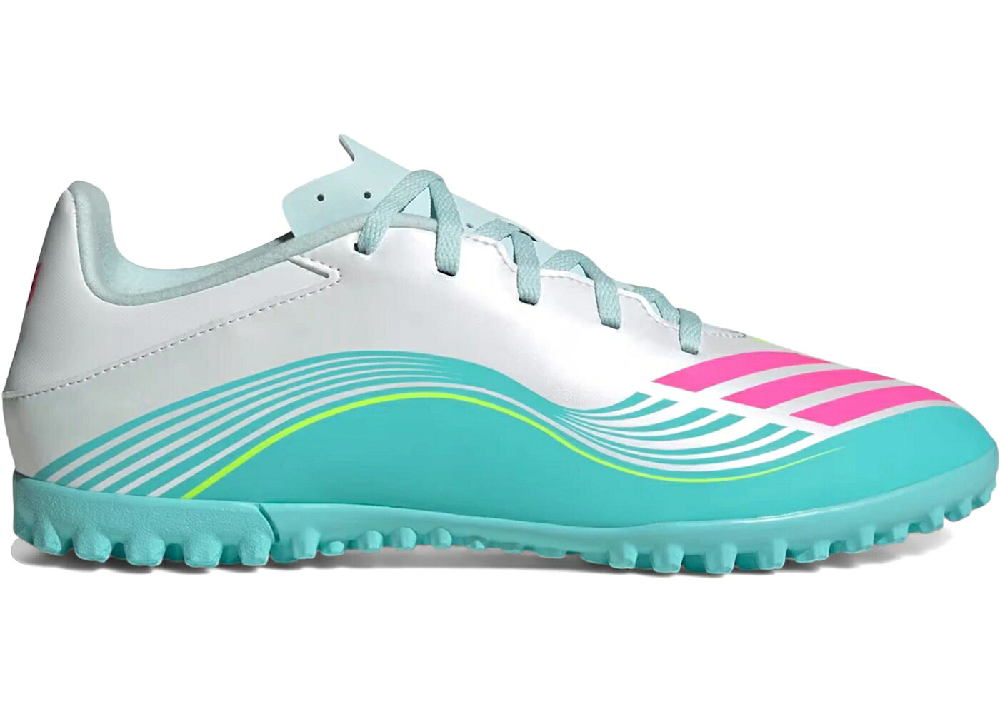 アディダス 野球クラブ 芝草 白いこと 白いこと サクラ色 スニーカー メンズ ADIDAS F50 CLUB TURF MESSI AURORA RADIANTE PACK / CLOUD WHITE LUCID PINK FLASH