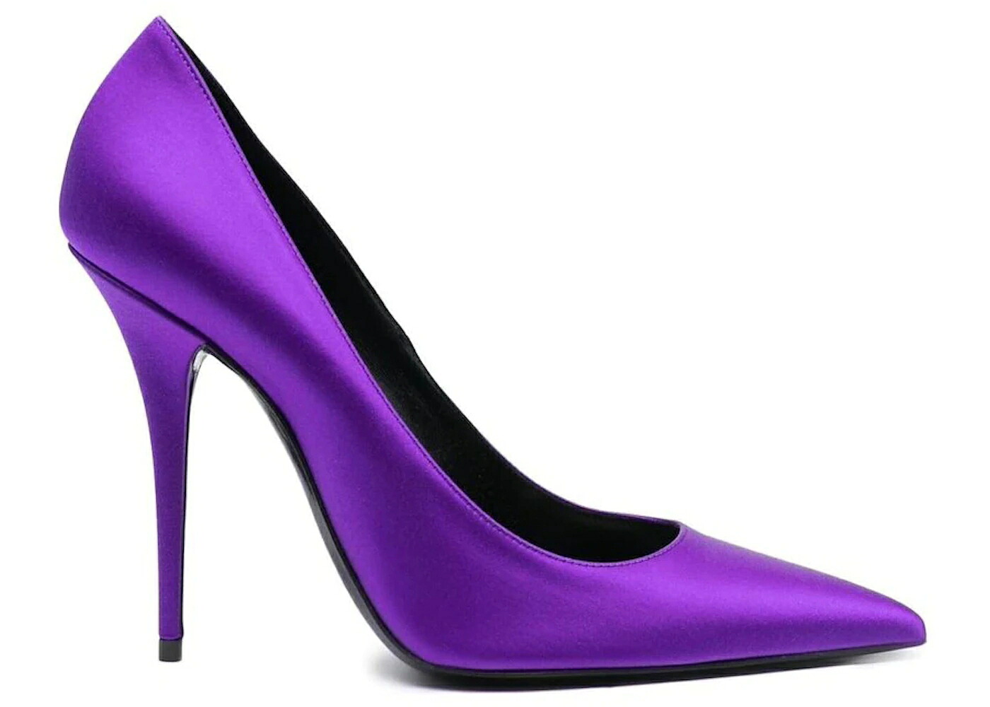 サンローラン ポンプ 紫 パープル サテン スニーカー レディース SAINT LAURENT SAINT LAURENT MARYLIN PUMP PURPLE SATIN /｜スニケス 87,450円