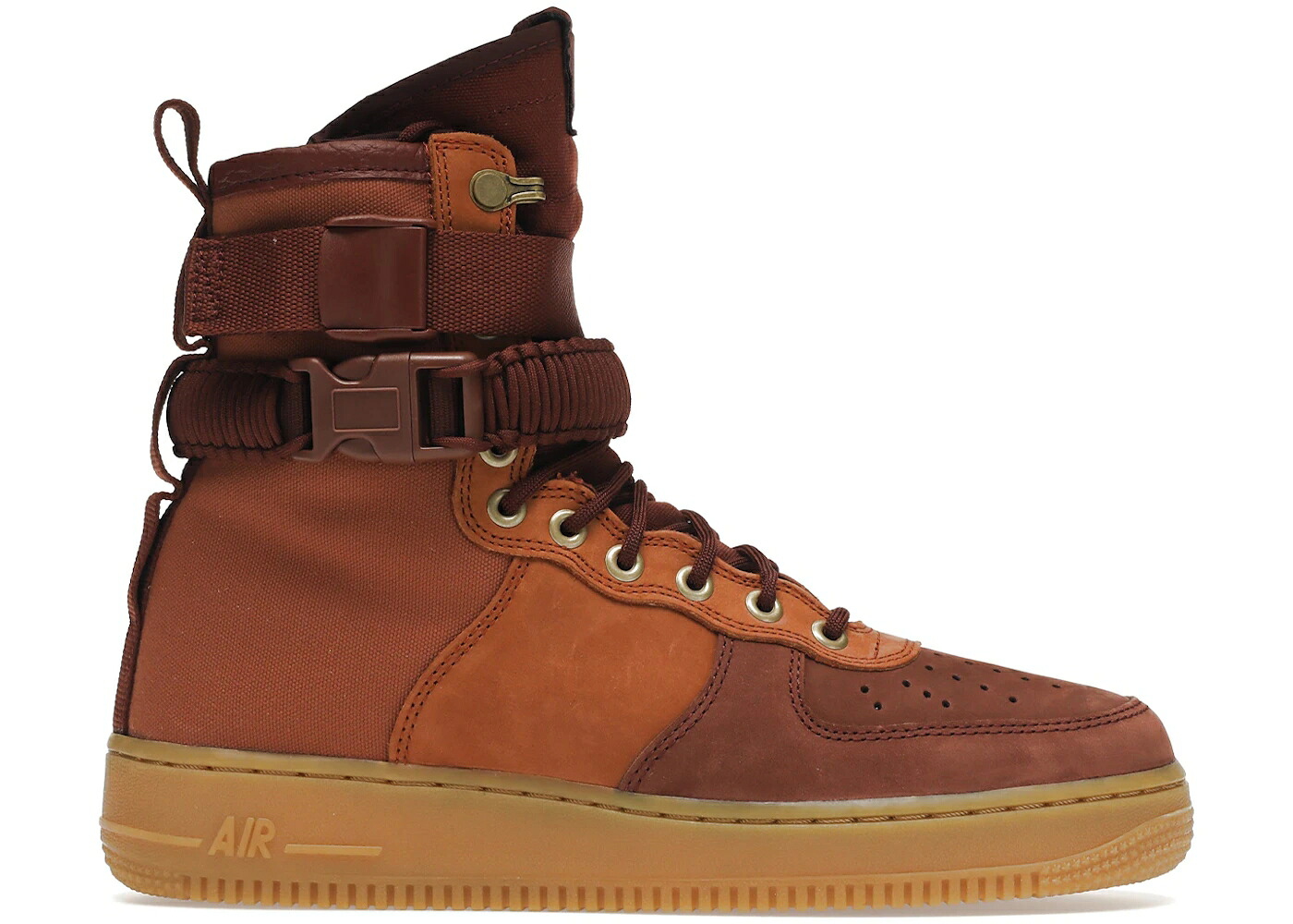 ナイキ プレミアム エアフォース スニーカー メンズ NIKE SF AIR FORCE 1 PREMIUM DARK RUSSET / DARK RUSSET PHANTOM GUM LIGHT