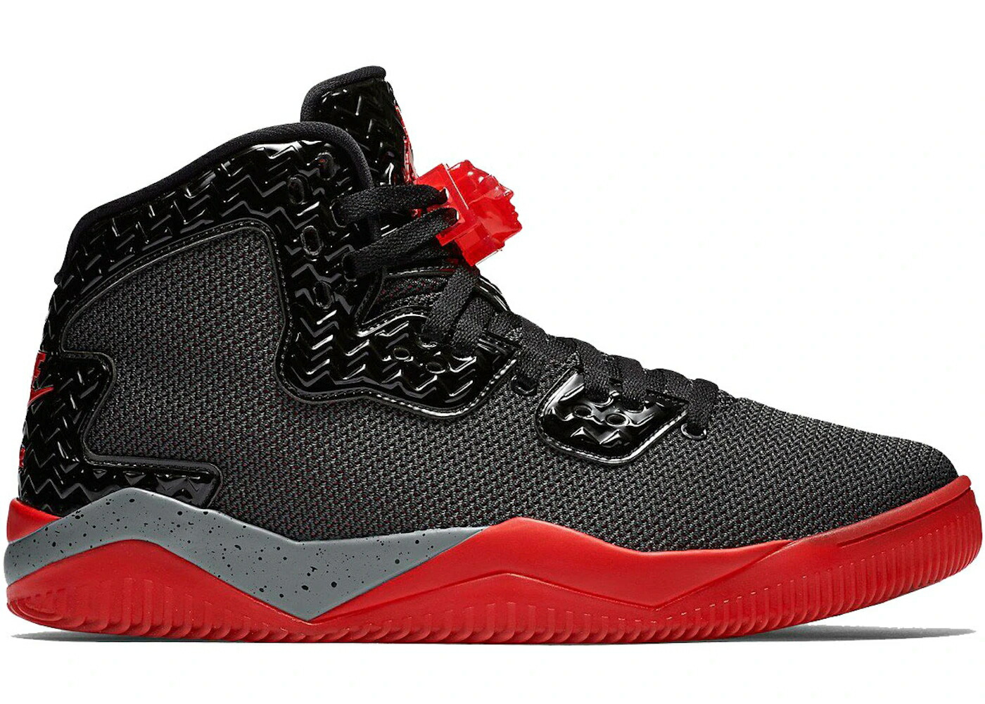 ナイキ ジョーダン 黒色 ブラック 灰色 シメント グレー ファイア 赤 レッド スニーカー メンズ JORDAN SPIKE FORTY PE BLACK CEMENT GREY / BLACK CEMENT GREY FIRE RED