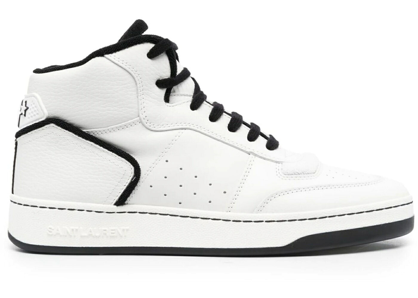 サンローラン ミッド 空白文字 スニーカー メンズ SAINT LAURENT SAINT LAURENT SL-80 MID TOP BLANC OPTIQUE / BLANC OPTIQUE
