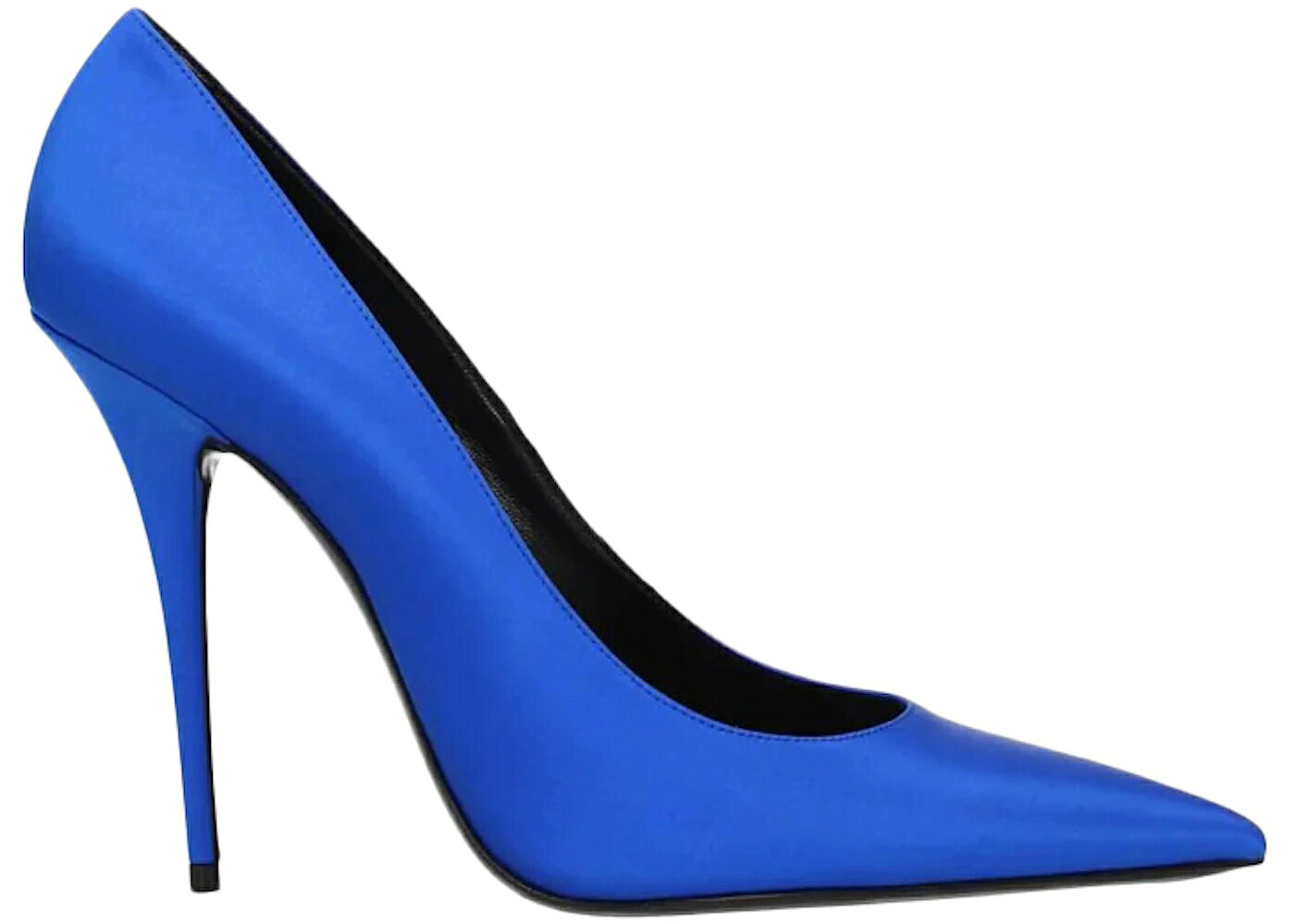 サンローラン ポンプ 青色 ブルー サテン スニーカー レディース SAINT LAURENT SAINT LAURENT MARYLIN PUMP ELECTRIC BLUE SATIN / ELECTRIC BLUE|スニケス