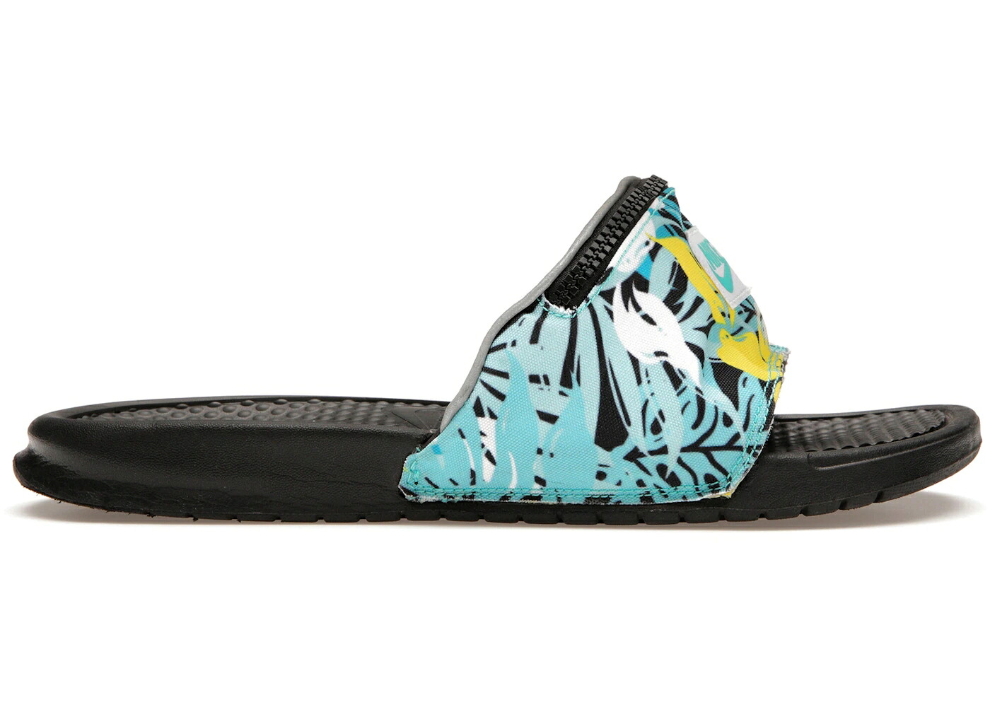 ナイキ ベナッシ サンダル 翡翠 ジェード 黒色 ブラック スニーカー メンズ NIKE BENASSI JDI FANNY PACK PRINTED HYPER JADE / HYPER JADE SPIRIT TEAL BLACK