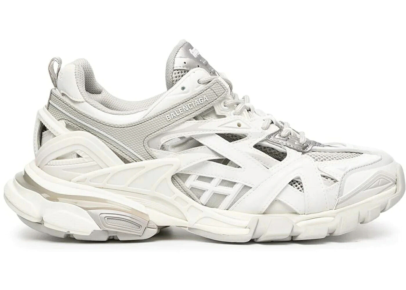 バレンシアガ 貨物自動車 白いこと 白いこと 薄墨色 薄墨色 2.0 スニーカー メンズ BALENCIAGA TRACK WHITE GREY / WHITE GREY 靴-メンズ靴