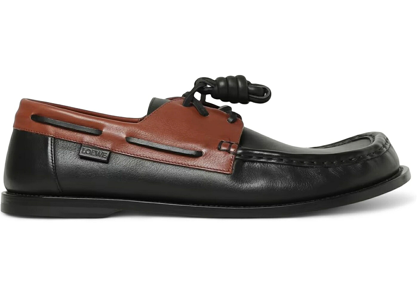 ロエベ 黒いこと 黒いこと スニーカー メンズ LOEWE CAMPO BOAT SHOE DARK CARAMEL BLACK / DARK CARAMEL BLACK