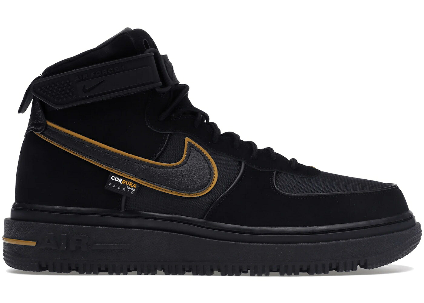 ナイキ ブーツ 黒色 ブラック ゴールド エアフォース スニーカー メンズ NIKE AIR FORCE 1 BOOT CORDURA BLACK GOLD / BLACK BLACK GOLD