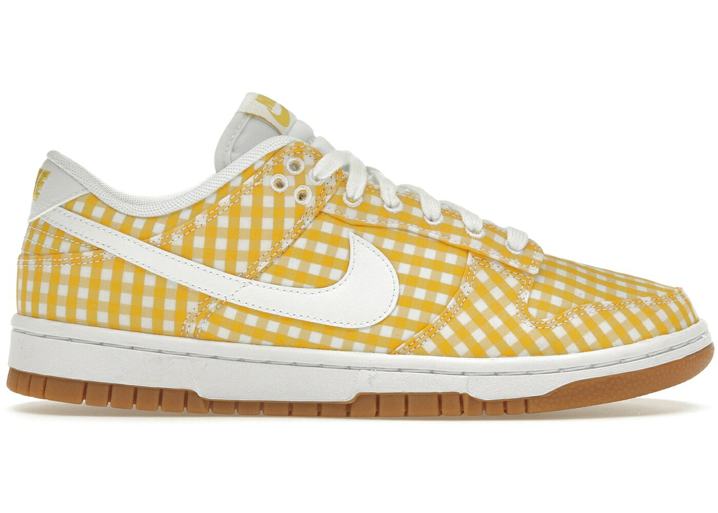 ナイキ ダンク 黄味がかった 黄色 白いこと 白いこと ダンクロー WOMEN\u0027S スニーカー レディース NIKE DUNK LOW YELLOW GINGHAM (WOMEN\u0027S) / VIVID SULFUR WHITE GUM LIGHT