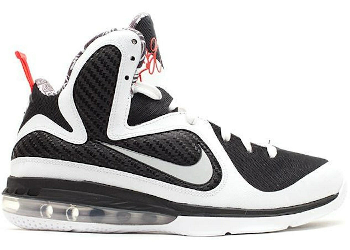 ナイキ レブロン 白いこと 白いこと 黒いこと 黒いこと 赤 赤いこと スニーカー メンズ NIKE LEBRON 9 FREEGUMS / WHITE WHITE BLACK SPORT RED