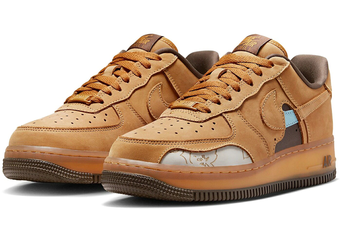 ナイキ ウィート エアフォース '07 WOMEN'S スニーカー レディース NIKE AIR FORCE 1 LOW CUT OUT WHEAT (WOMEN'S) / WHEAT WHEAT DARK MOCHA