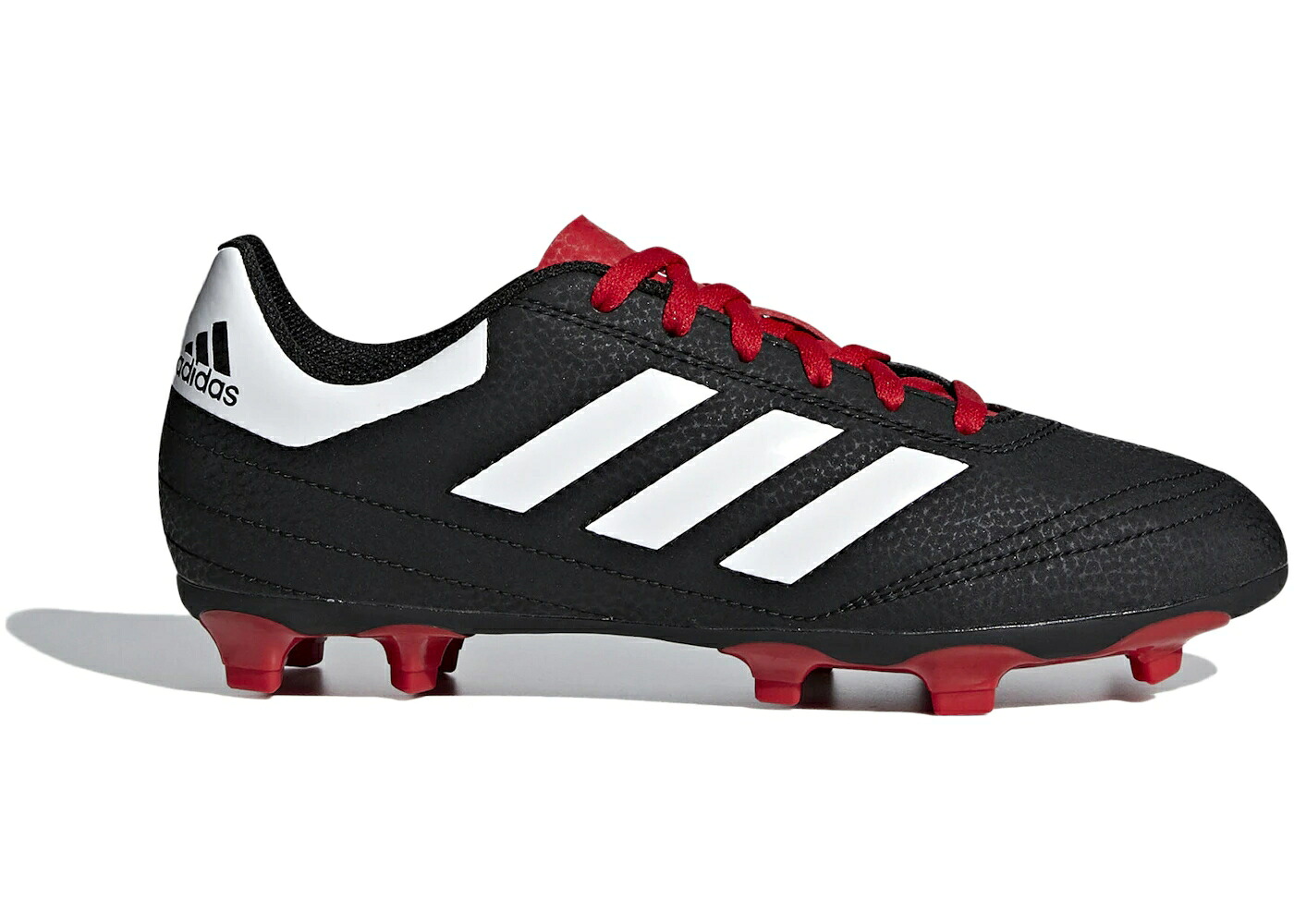 アディダス コア 黒色 ブラック 白色 ホワイト スニーカー メンズ ADIDAS GOLETTO 6 FG CORE BLACK WHITE / CORE BLACK CLOUD WHITE SCARLET|スニケス
