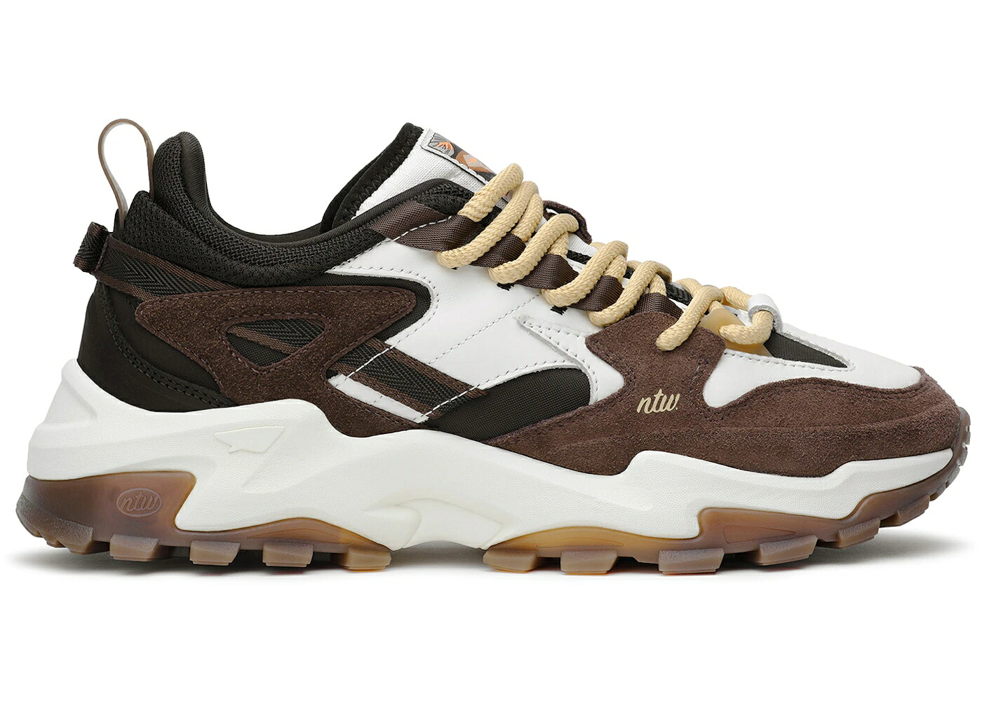 茶色 ブラウン 白色 ホワイト スニーカー メンズ NOTWOWAYS MODEL 1 MOKKA / CACAO BROWN TOFU WHITE ONYX