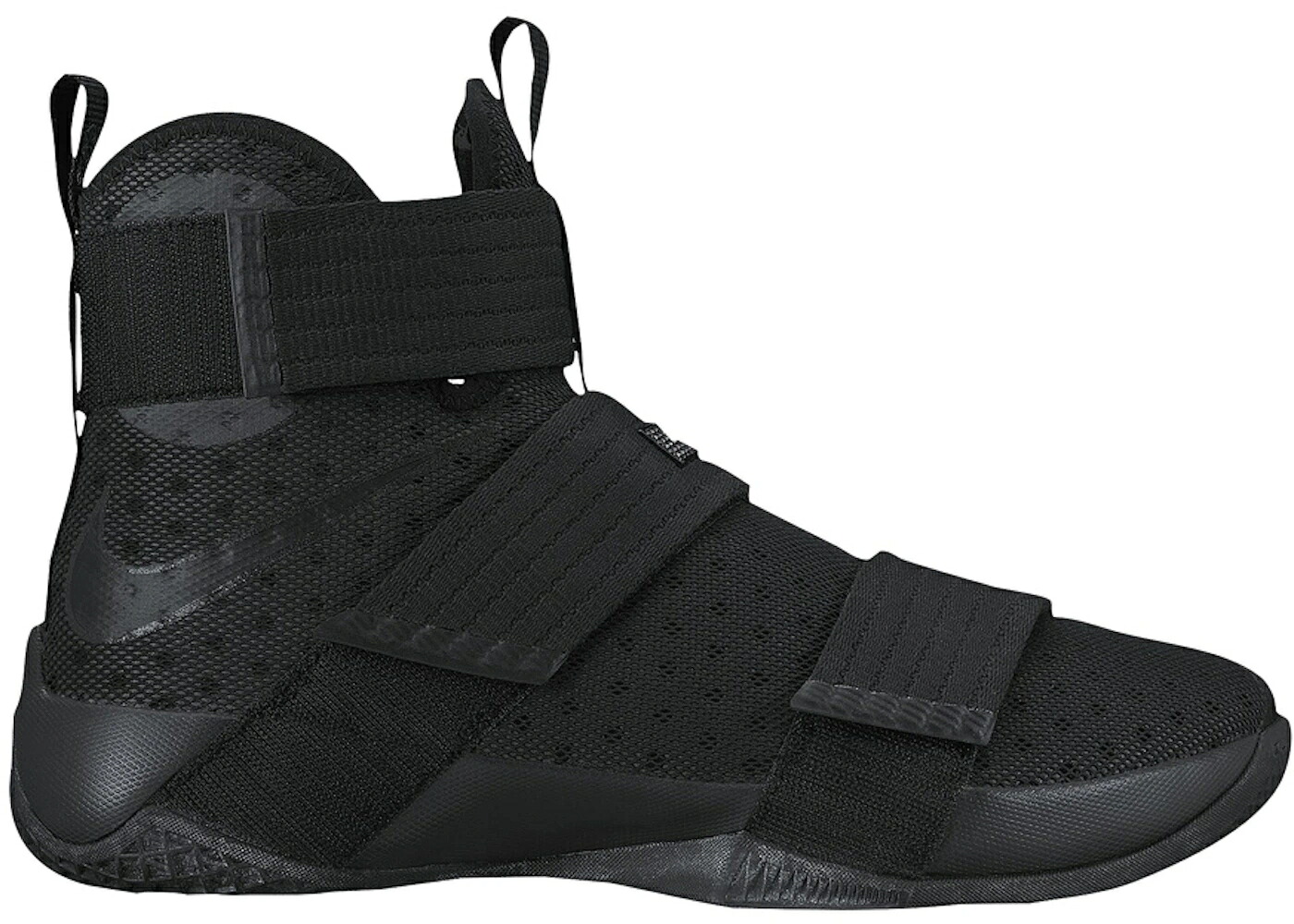 ナイキ レブロン 望遠レンズ ソルジャー 黒いこと 黒いこと スニーカー メンズ NIKE LEBRON ZOOM SOLDIER 10 BLACK SPACE / BLACK BLACK