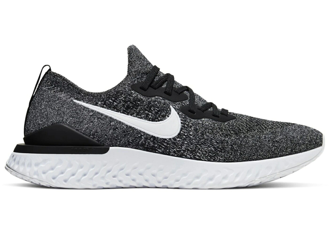 ナイキ エピック リアクト フライニット 黒色 ブラック 白色 ホワイト スニーカー メンズ NIKE EPIC REACT FLYKNIT 2 BLACK / BLACK WHITE