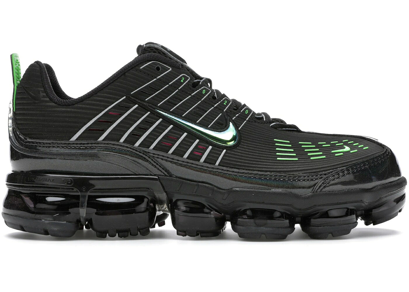 ナイキ 黒色 ブラック 緑 グリーン ストライク ピンク ブラスト エアヴェイパーマックス スニーカー メンズ NIKE AIR VAPORMAX 360 BLACK GREEN STRIKE PINK BLAST / BLACK OFF NOIR GREEN STRIKE PINK