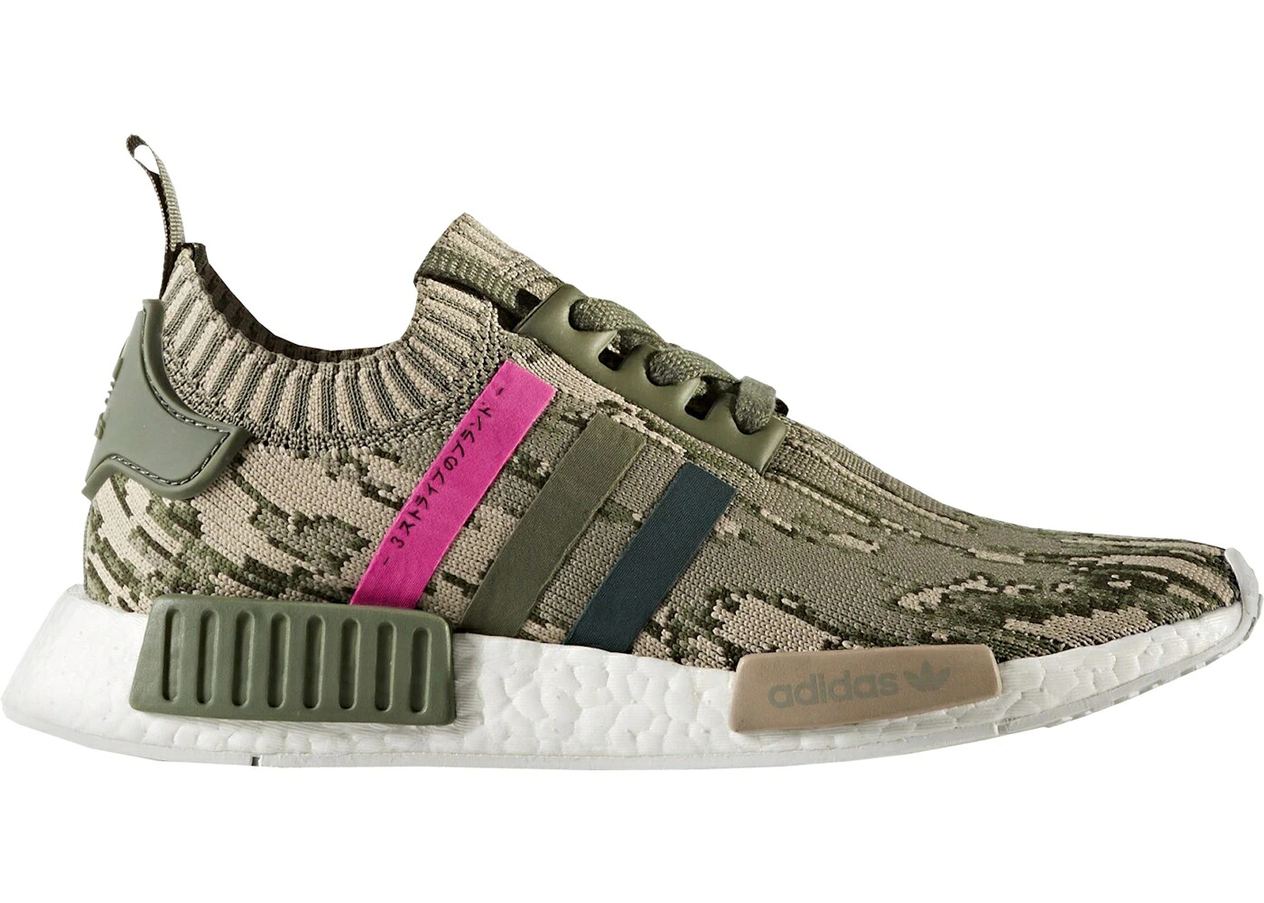 アディダス カモ柄 緑 グリーン ナイト ショック WOMEN'S スニーカー レディース ADIDAS NMD R1 GLITCH CAMO ST MAJOR (WOMEN'S) / SERGEANT MAJOR GREEN NIGHT SHOCK|スニケス