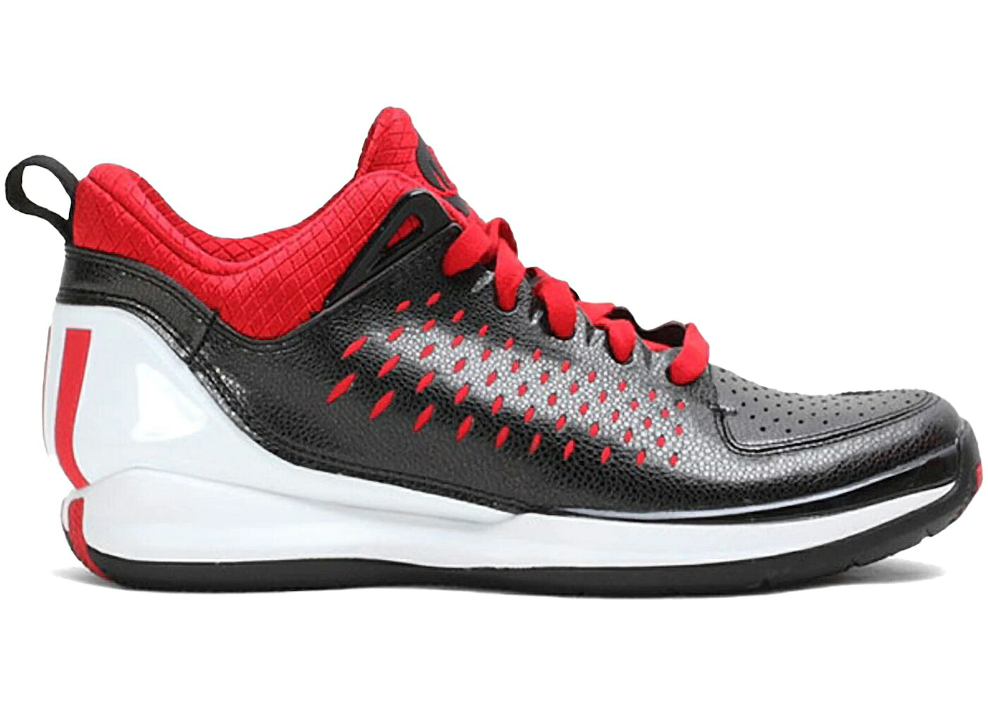 アディダス ローズ 黒色 ブラック 赤 レッド スニーカー メンズ ADIDAS D ROSE 3 LOW BLACK SCARLET RED / BLACK LEGIT SCARLET RED RUNNING