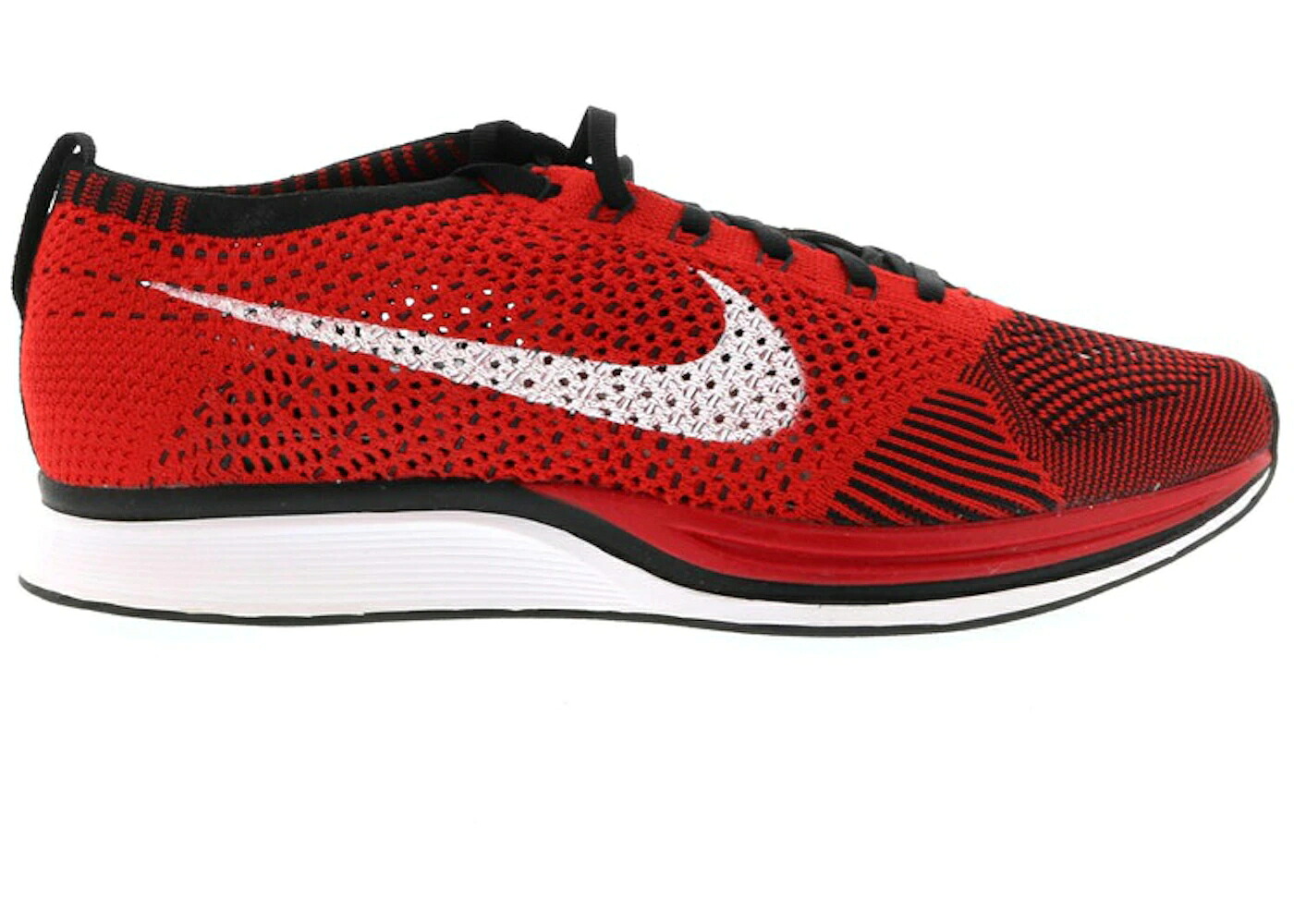 ナイキ フライニット 赤 レッド 白色 ホワイト 黒色 ブラック スニーカー メンズ NIKE FLYKNIT RACER UNIVERSITY RED / UNIVERSITY RED WHITE BLACK